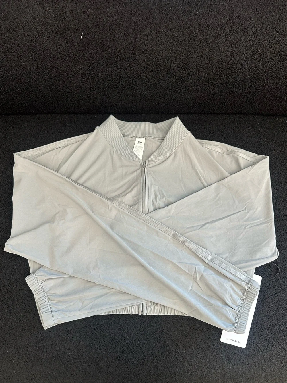 Alo Cropped Breezy Full-zip Coverup